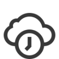 icons cloud clock
