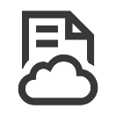 icons cloud document