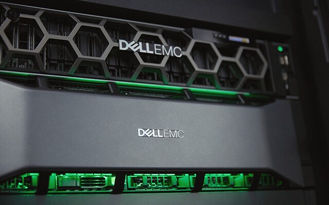 Detail of Data Center with Hard Drives