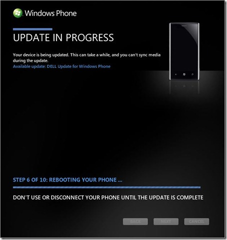 Dell Venue Pro 2.12 firmware update process (screen #3)