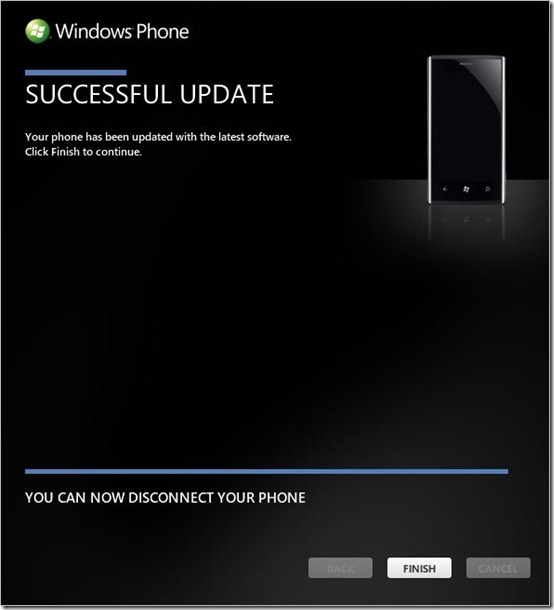 Windows Phone 7.5 (Mango) update screen #9