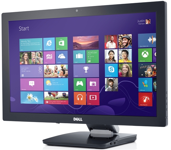 Dell S2340T multi-touch Windows 8 monitor (front)