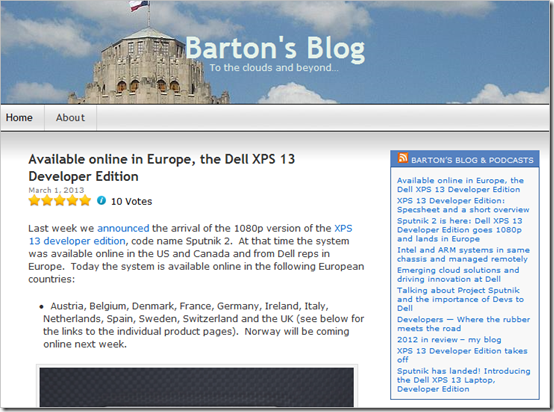 XPS 13 Developer Edition now available in Europe - BartonGeorge.net