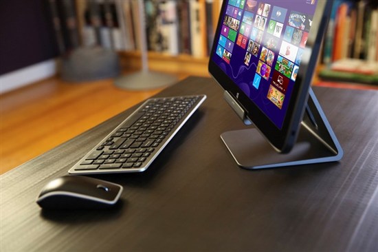 Dell XPS 18 AIO portable in the living room