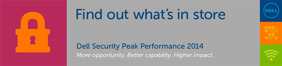 Dell Security Peak Performance 2014 banner
