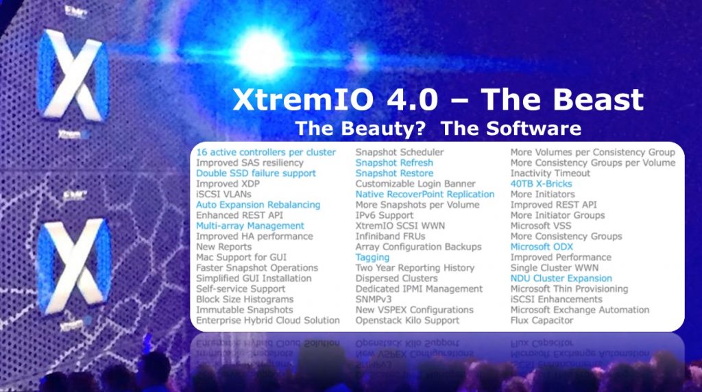 XtremIO 4.0 "The Beast" Over 50 new features!