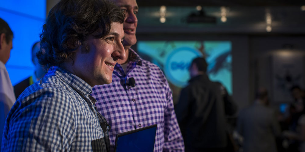 Josh Brenner and Jeff Clarke at the Dell Experience at CES 2016
