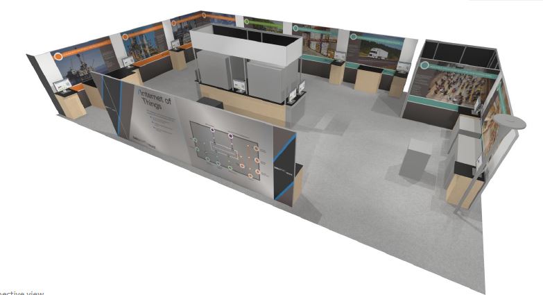 render of Dell EMC World IoT booth