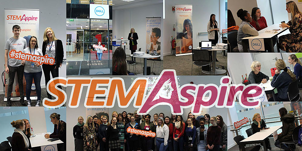 collection of photos from Dell EMC STEM Aspire events in Ireland