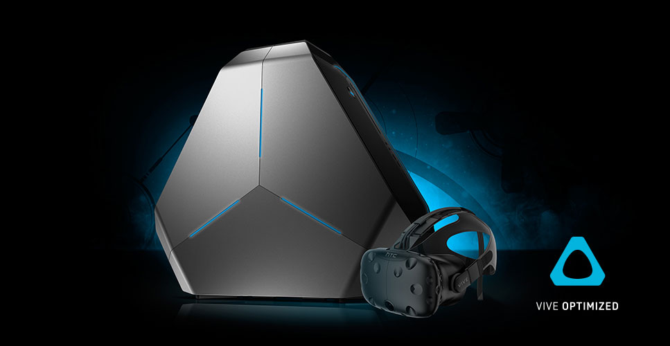 Alienware Area 51 and HTC Vive headset