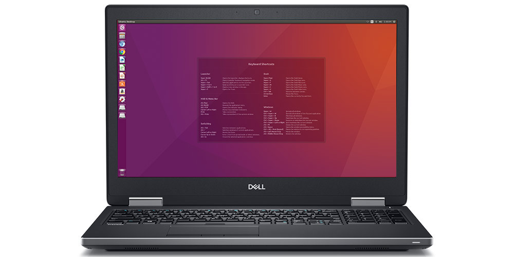 Dell Precision mobile workstation with Ubuntu Linux