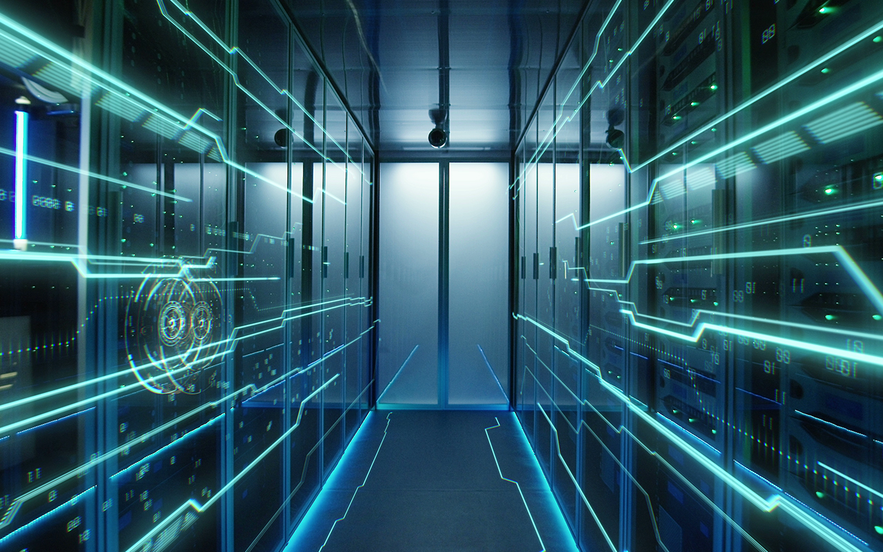 A futuristic data center