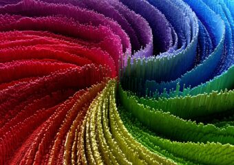 Various colors of an abstract texture, in a swirl pattern,