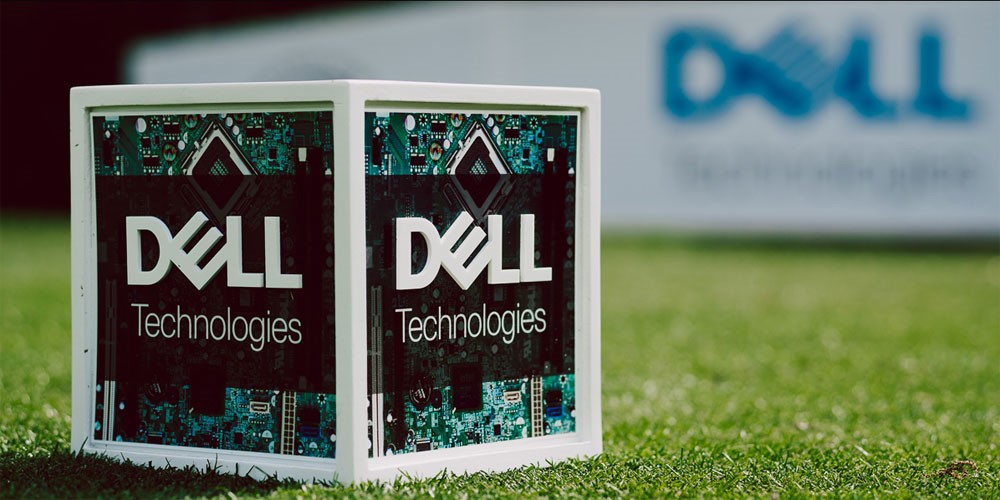 Cube with Dell Technologies logo