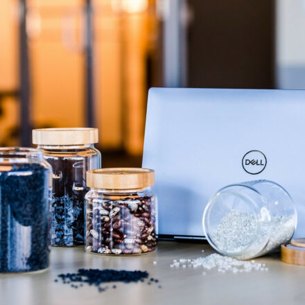 Dell Latitude 9440 2-in-1 laptop with sustainable materials used in the design and development of Concept Luna.